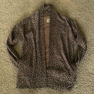 LN A&F Fleece Cardigan-M